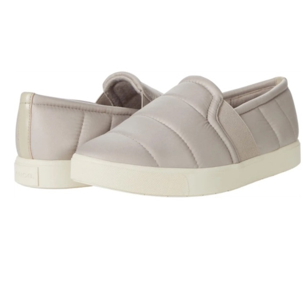 NEW Vince Blair Quilted Slip On Sneaker Cobblestone Size 8.5